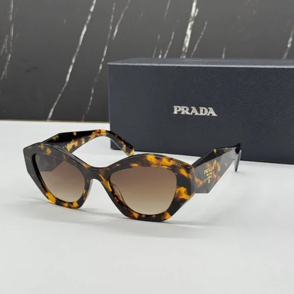 NEW PR07YS VAU6S1 PRADA HONEY HAVANA WOMEN PRADA SUNGLASSES SPR 07Y